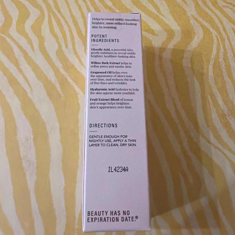 JLO Beauty THAT OVERNIGHT HUSTLE AHA + BHA Resurfacer‎ 1 fl oz - New in Box!